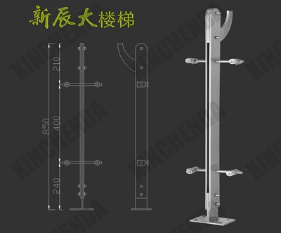 不鏽鋼立柱:XCD032